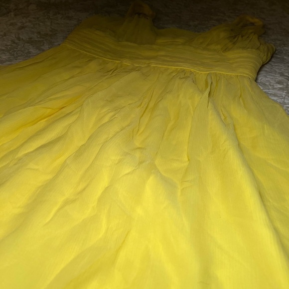 Banana Republic Silk Chiffon Babydoll Party Mini Dress Empire Waist, size 12 - Picture 7 of 16